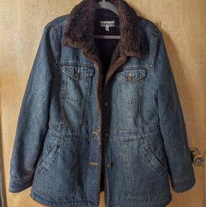Fur Lined Denim Coat